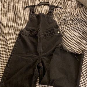 Black Jean Jumpsuit